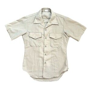 Vintage 90’s US Navy Khaki Button Up Shirt